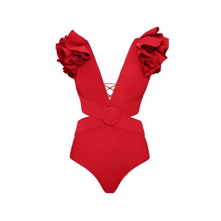 Camille One-Piece Swimsuit and Sarong Set VERITI 