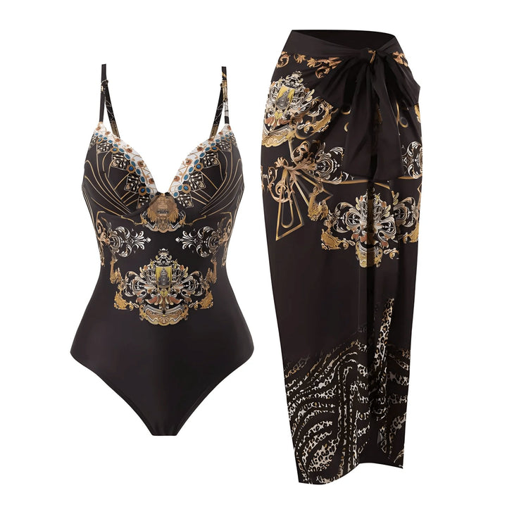Elodie One-Piece Swimsuit and Sarong Set VERITI S 