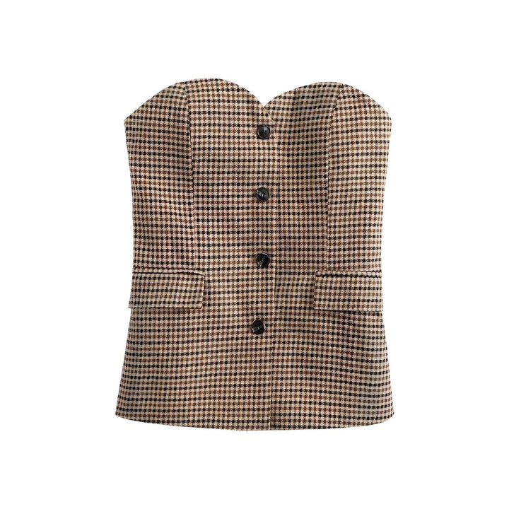 Genevieve Strapless Corset VERITI Brown S 