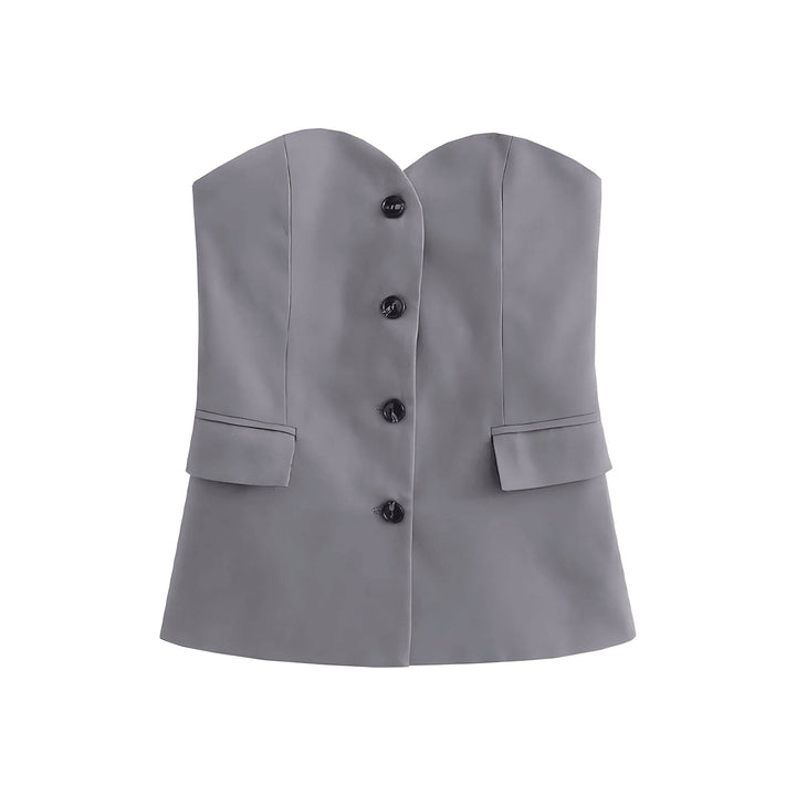 Genevieve Strapless Corset VERITI Gray S 