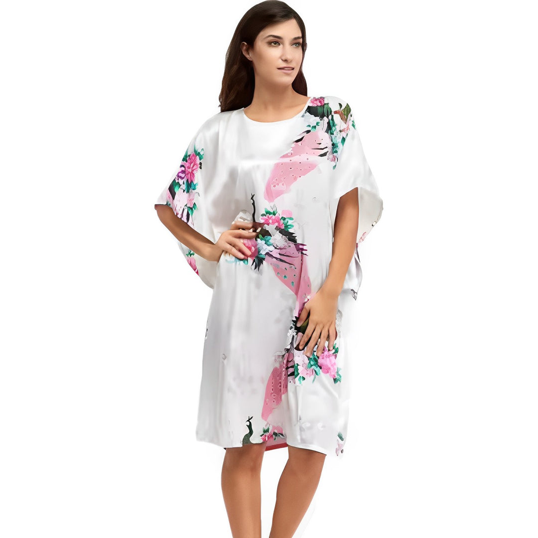 Iris Kimono Nightgown - White VERITI 