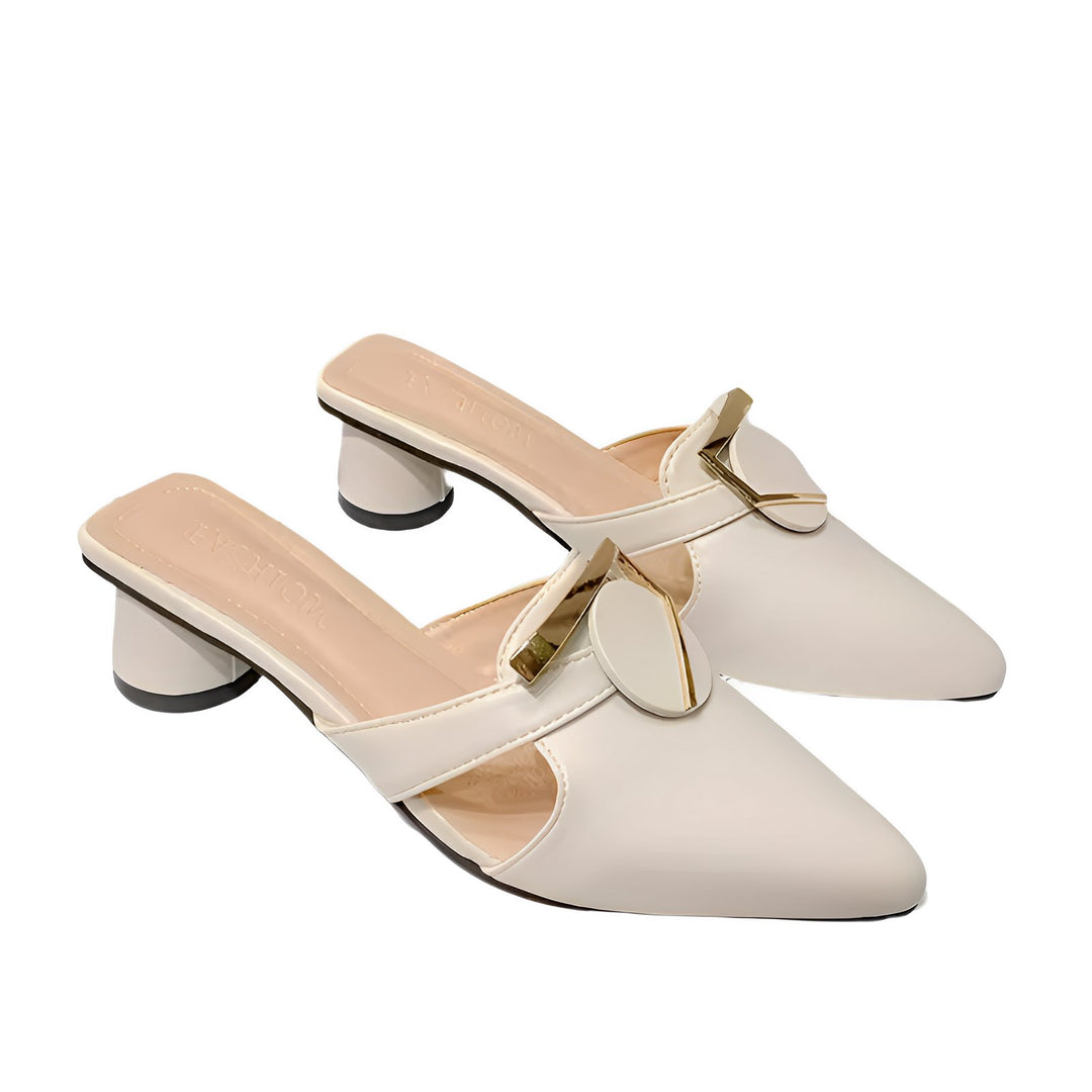 Lucille Faux Leather Pumps VERITI Beige 5.5 