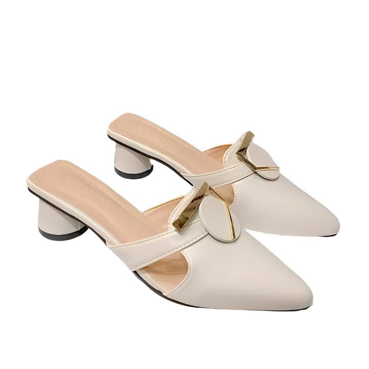 Lucille Faux Leather Pumps VERITI Beige 5.5 