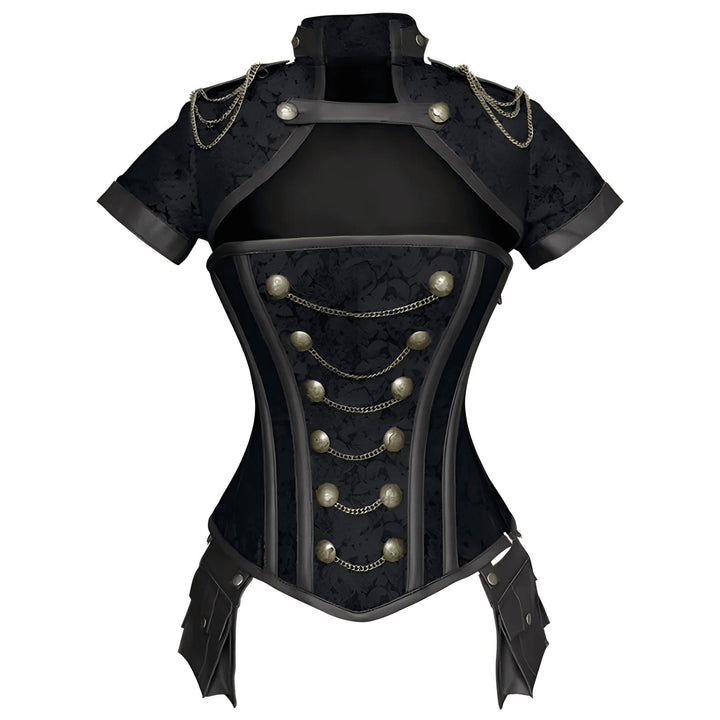 Nikita High-Collar Corset Top VERITI Black S 