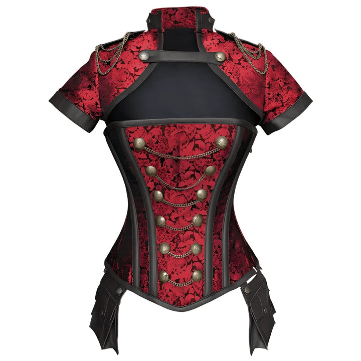Nikita High-Collar Corset Top VERITI Red S 