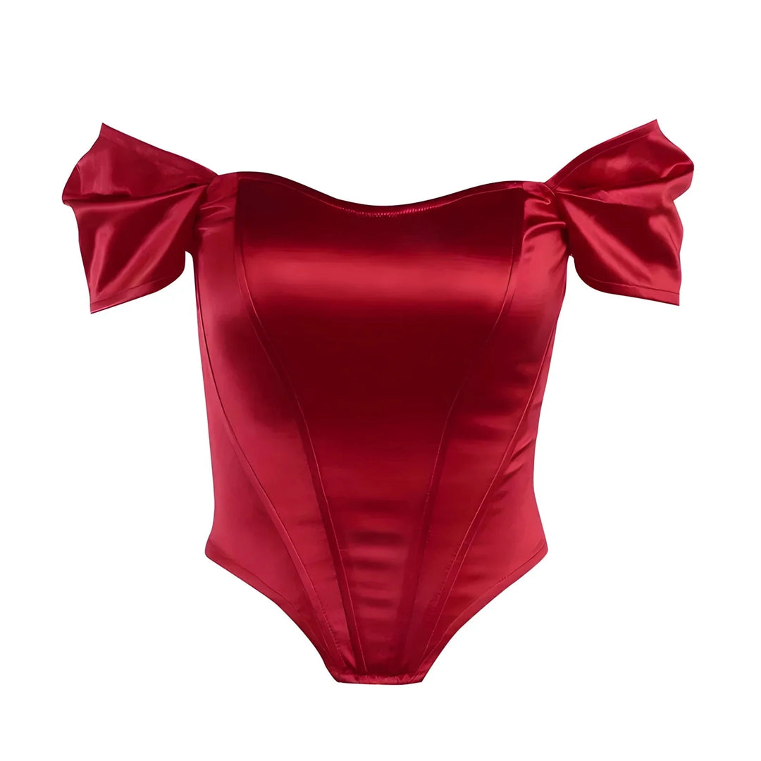 Odette Off-Shoulder Corset VERITI Red S 