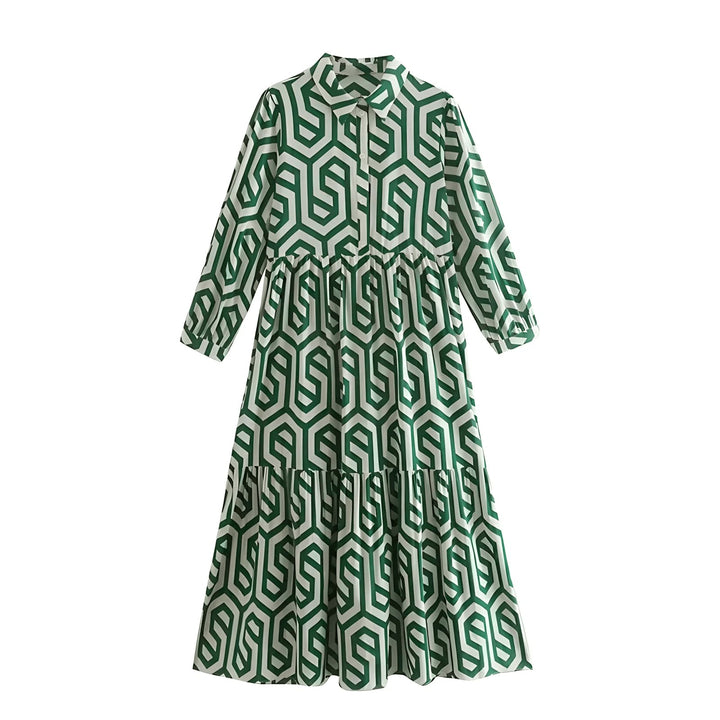Pauline Midi Dress VERITI Green S 