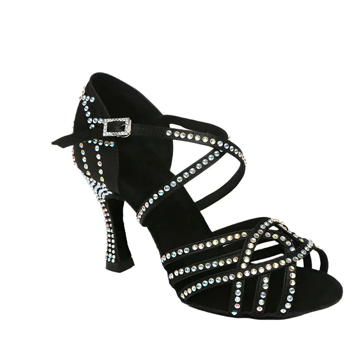 Sabine Rhinestone Sandals VERITI Black 4.5 