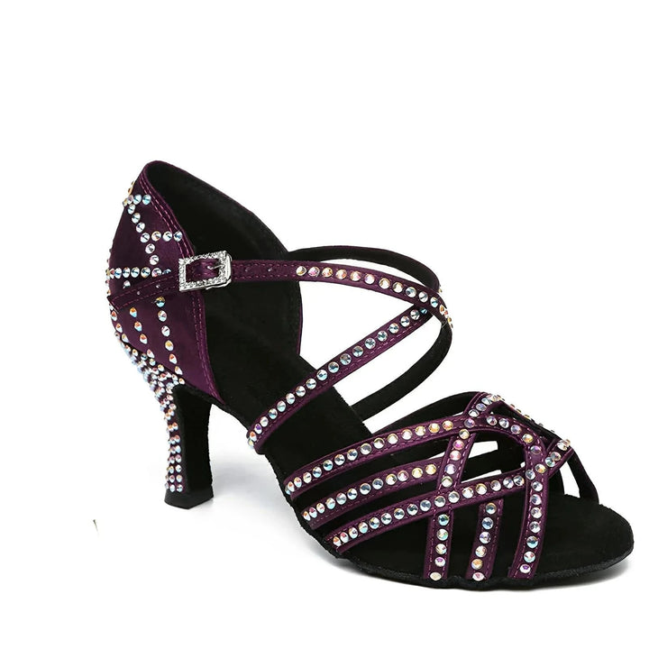 Sabine Rhinestone Sandals VERITI Purple 4.5 