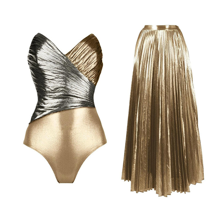 Sylvie One-Piece Swimsuit and Sarong Set VERITI 