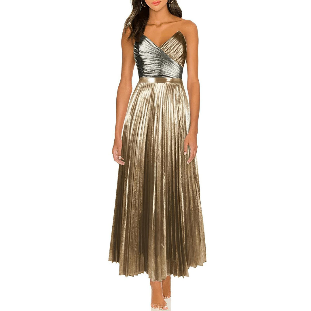 Sylvie One-Piece Swimsuit and Sarong Set VERITI Gold S 