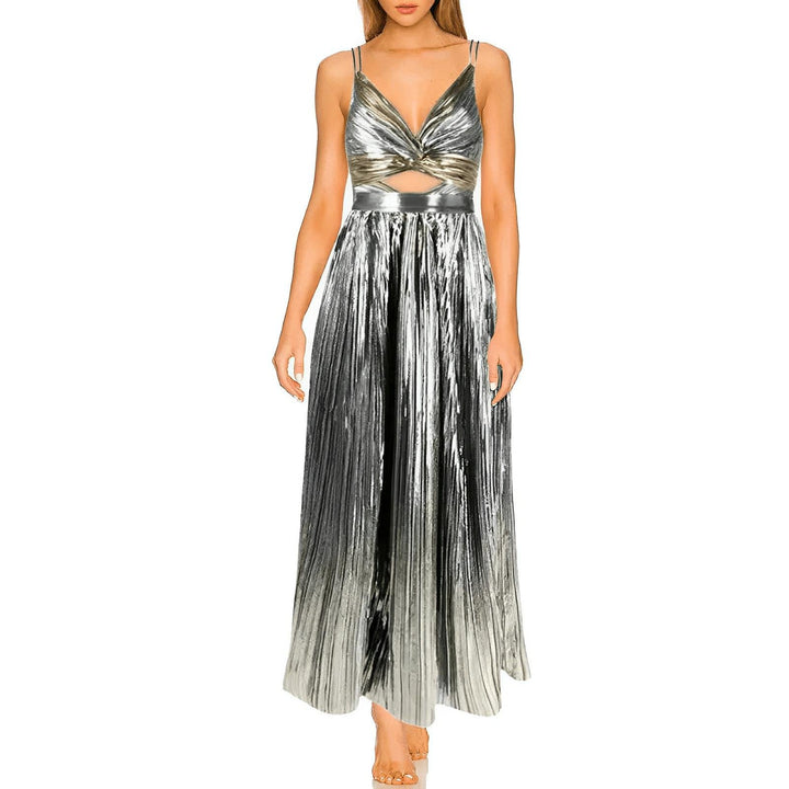 Sylvie One-Piece Swimsuit and Sarong Set VERITI Silver S 