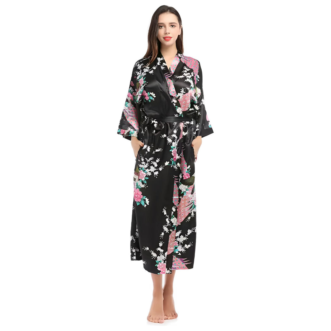 Syra Kimono Robe - Black VERITI 