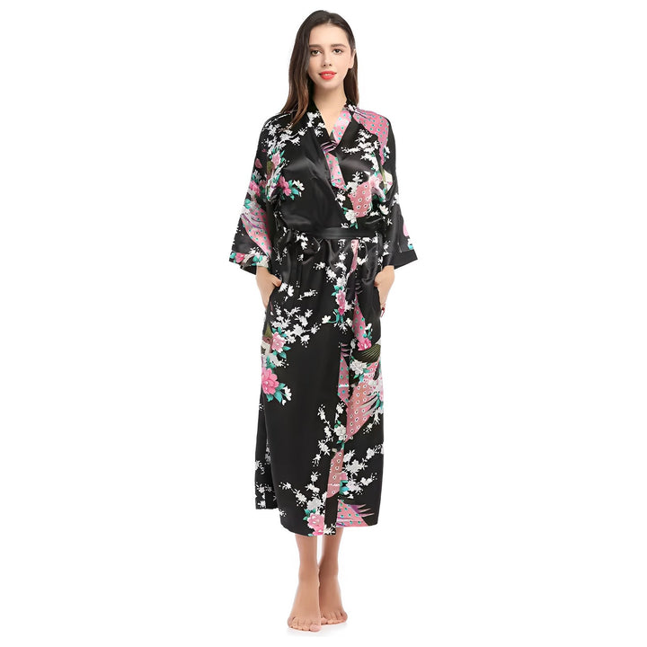 Syra Kimono Robe - Black VERITI 