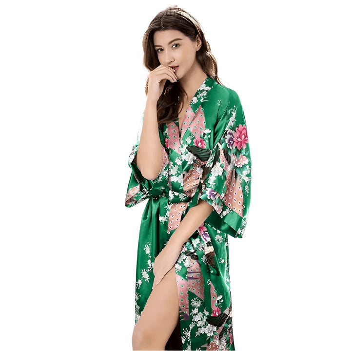 Syra Kimono Robe - Emerald VERITI 