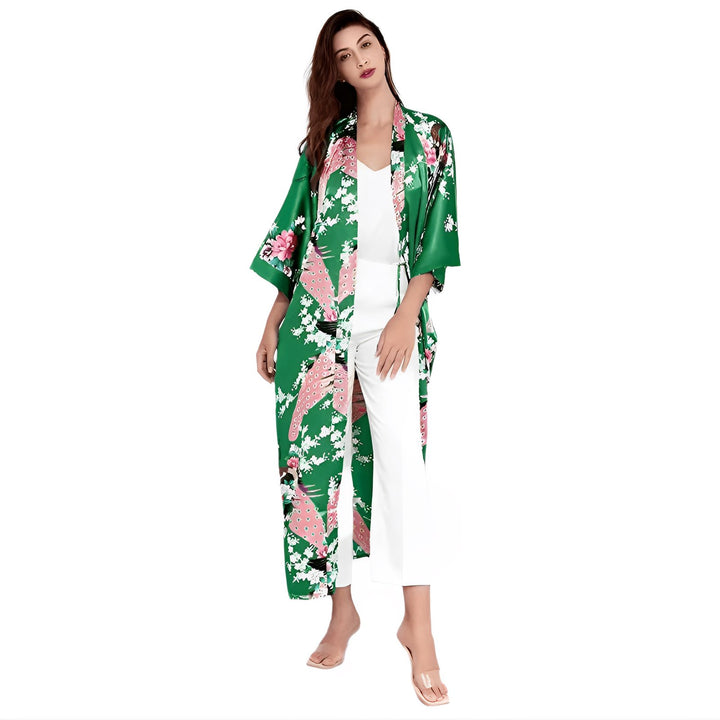Syra Kimono Robe - Emerald VERITI 