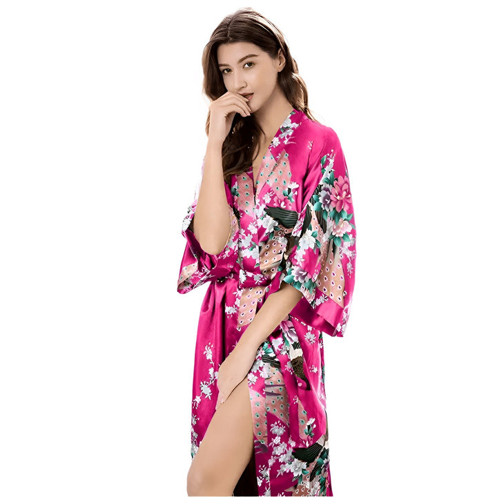 Syra Kimono Robe - Fuchsia VERITI 