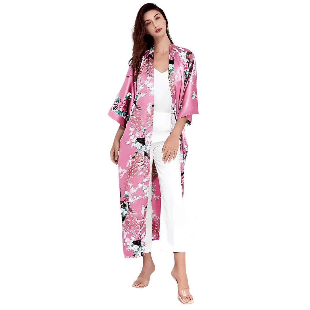 Syra Kimono Robe - Pink VERITI 