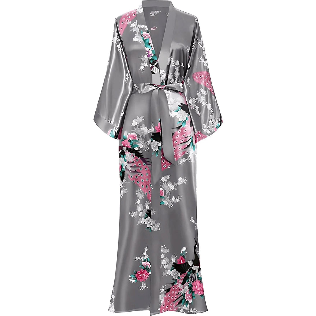 Syra Kimono Robe - Platinum VERITI 