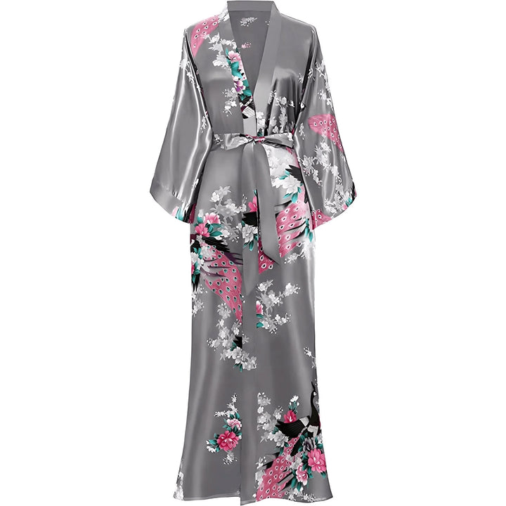 Syra Kimono Robe - Platinum VERITI 