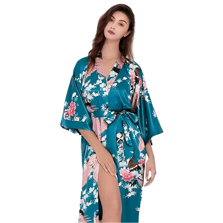 Syra Kimono Robe - Teal VERITI 